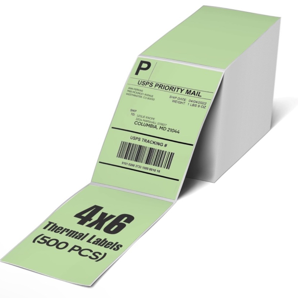 CUSTOM 50 ct 4x6” Thank You Cards/Stickers on Colored Labels, You Choose Color - Picture 8 of 12